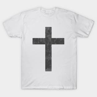 Christian Cross (Grey Lichen) T-Shirt